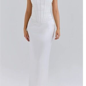 House of CB Strapless Corset Column Dress
